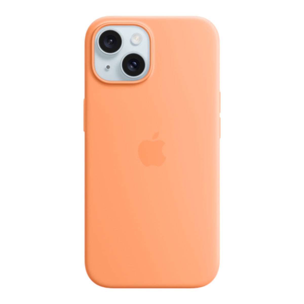 Estuche apple magsafe iphone 15 silicone color papaya