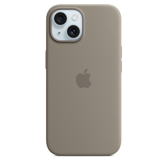 Estuche apple magsafe iphone 15 silicone color verde olivo