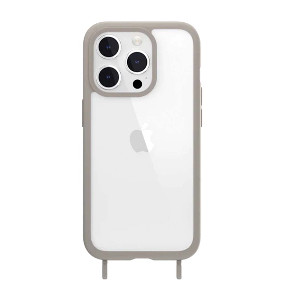 Estuche switcheasy roam iphone 15 pro roam + strap color gris