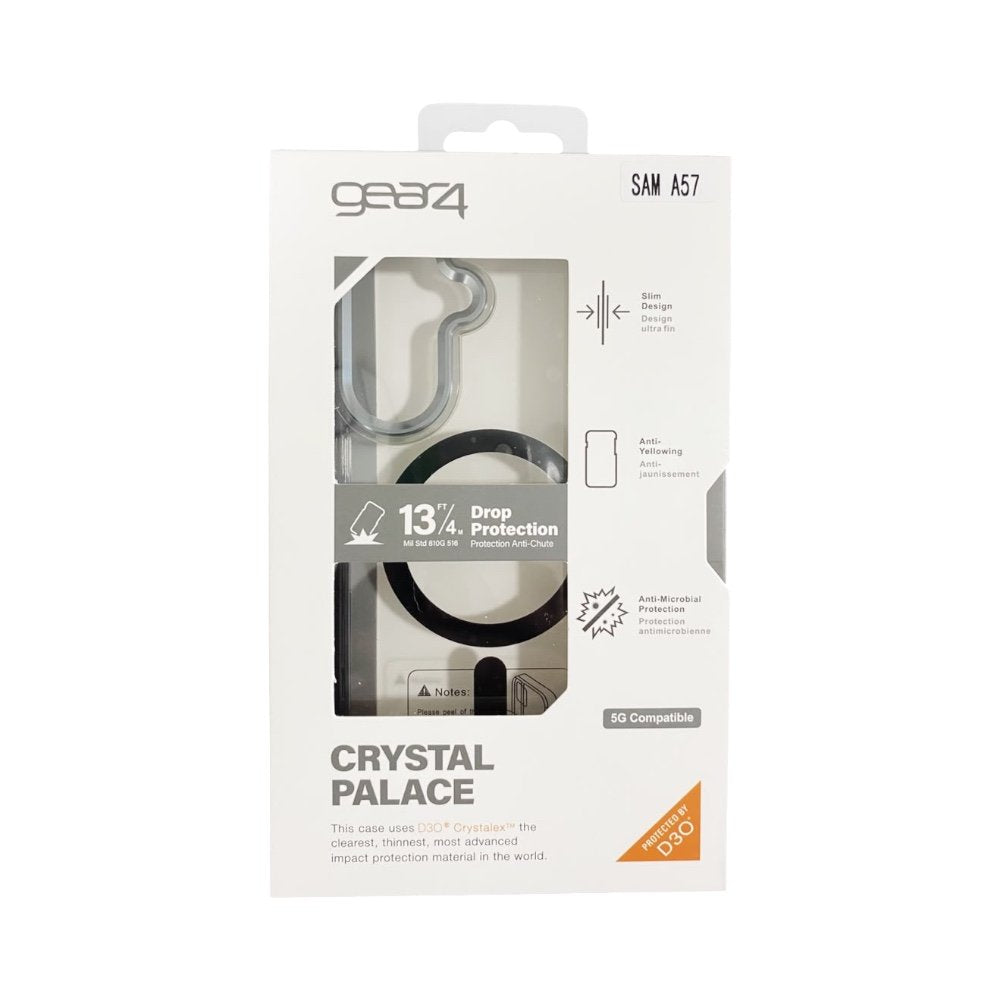 Estuche Gear Crystal Palace D30 10 Metros de Protección Samsung A57 color Negro