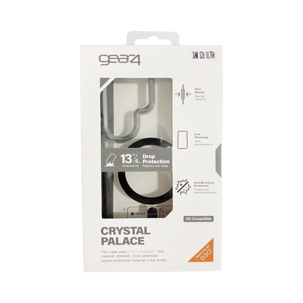 Estuche Gear Crystal Palace D30 10 Metros de Protección Samsung S26 Ultra color Negro