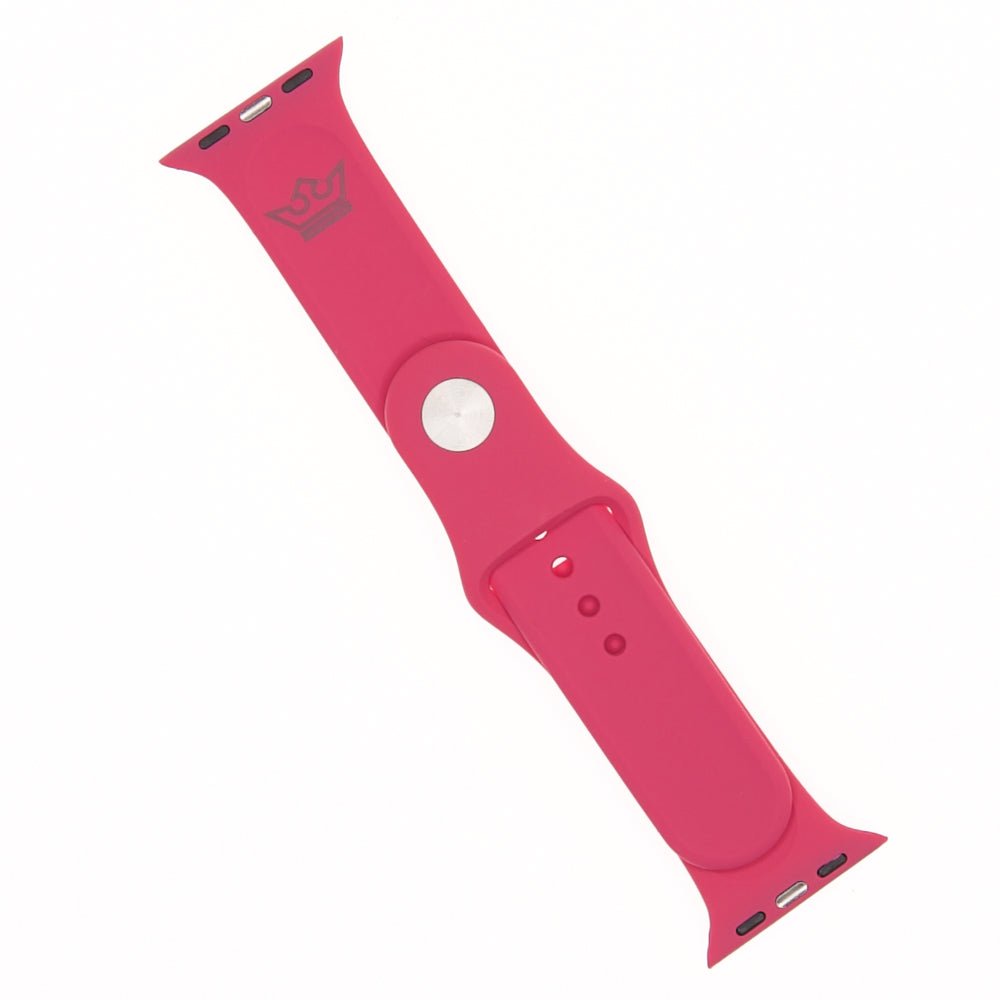 Accesorio El Rey Pulsera Silicon Apple Watch 42 / 44 Mm Color Rojo Suave — foto 2