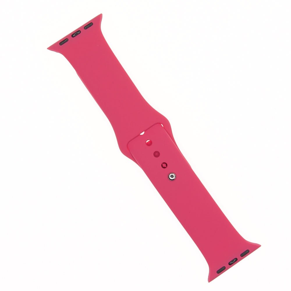 Accesorio El Rey Pulsera Silicon Apple Watch 42 / 44 Mm Color Rojo Suave