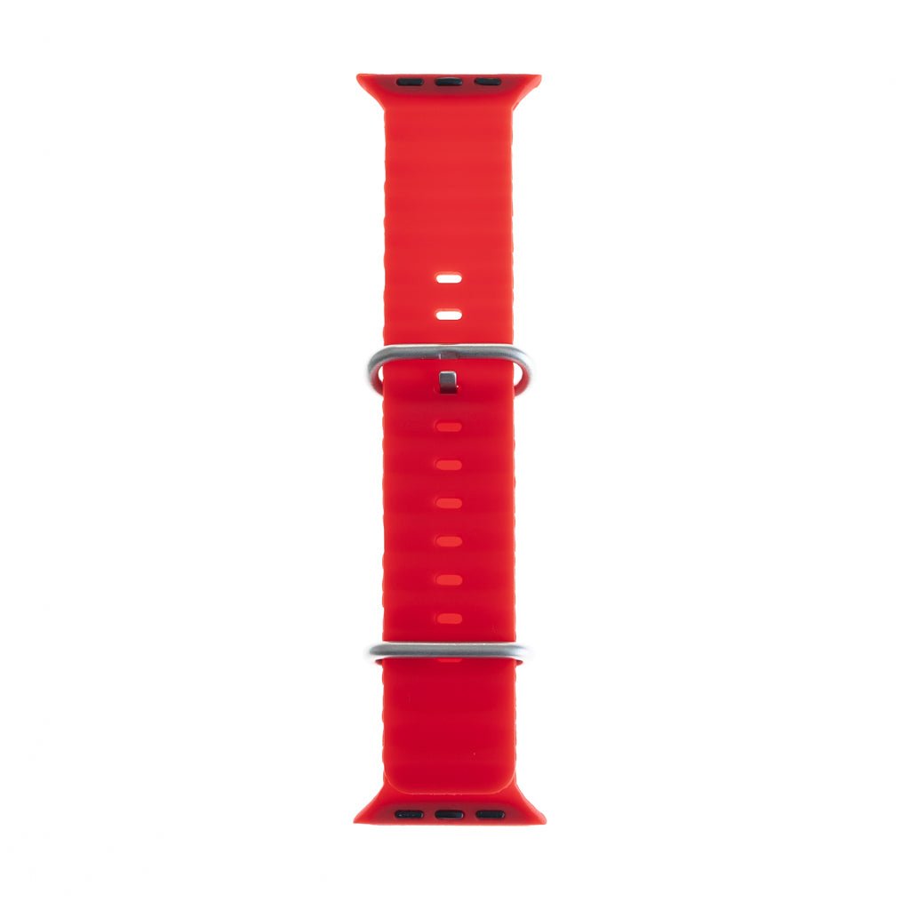 Accesorio El Rey Pulsera Silicon Ocean 38 / 40 / 41 Mm Rojo — foto 3