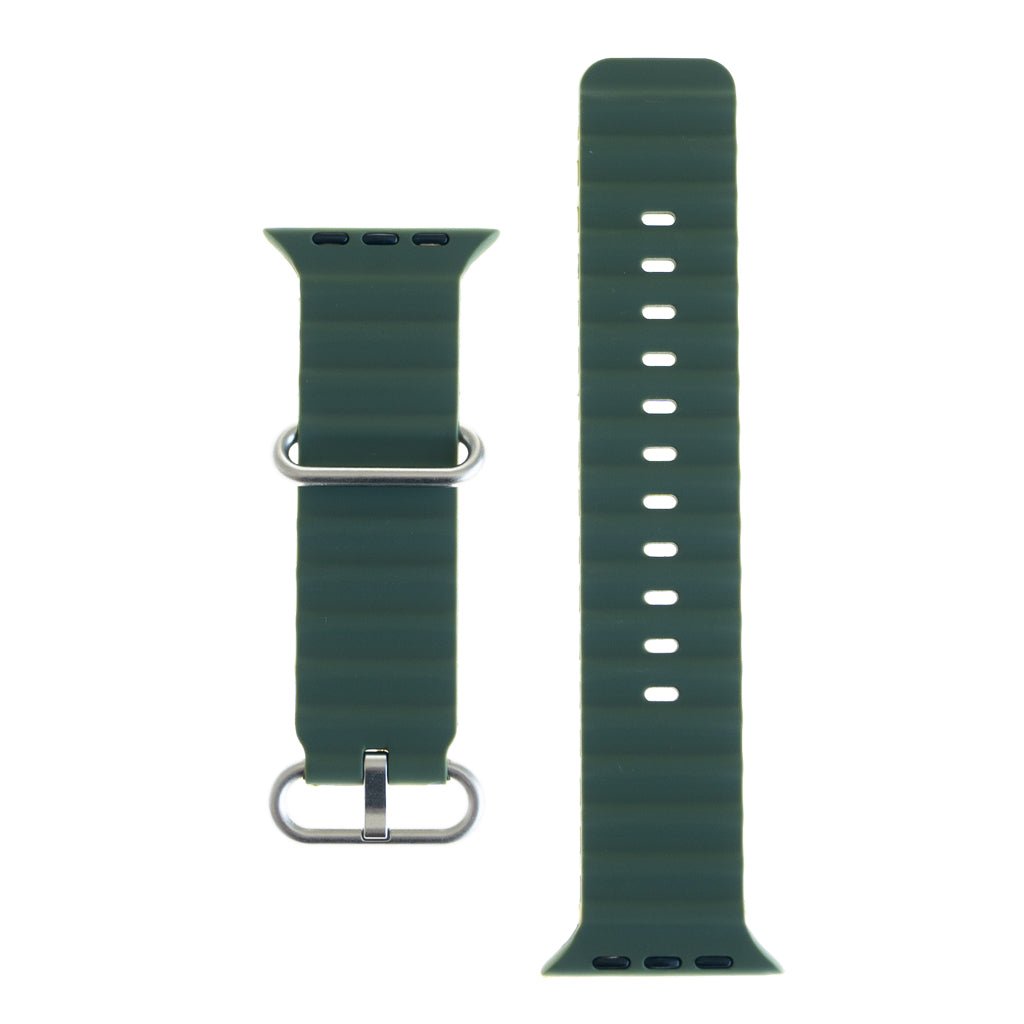 Accesorio el Rey Pulsera Silicon Ocean 38 / 40 / 41 Mm Verde Musgo