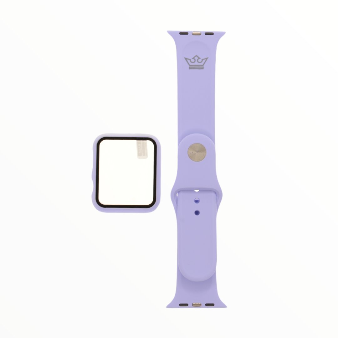 Accesorios El Rey Pulsera + Bumper con Protector de Pantalla para Apple Watch 42 Mm Color Lila — foto 2