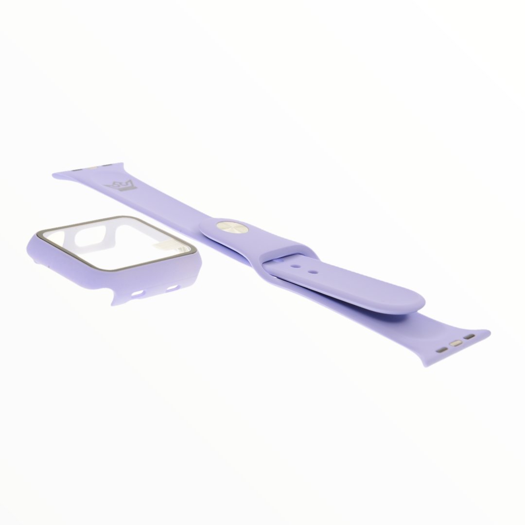 Accesorios El Rey Pulsera + Bumper con Protector de Pantalla para Apple Watch 42 Mm Color Lila — foto 3
