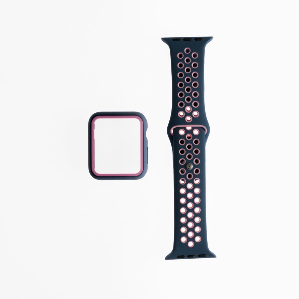 Accesorio Generico Pulsera Nike con Bumper Apple Watch 38 Mm Color Azure / Rosado — foto 2