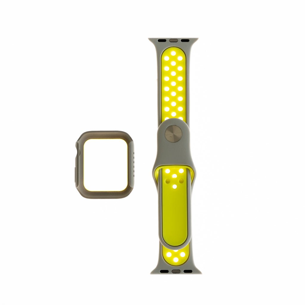 Accesorio Generico Pulsera Nike con Bumper Apple Watch 38 Mm Color Gris / Verde Limon — foto 2