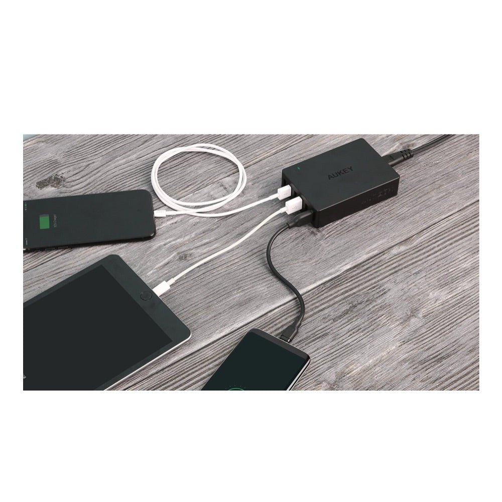 Cargador Aukey Estacion 6 Puertode 60w con Chip Intelite QC 3.0 USB Charging Station — foto 2