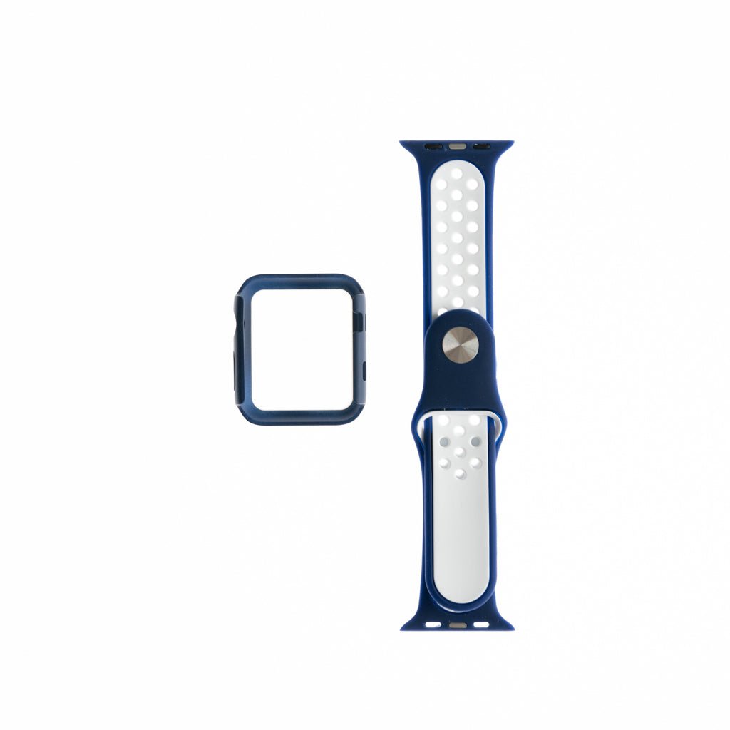 Accesorio Generico Pulsera Nike con Bumper Apple Watch 41 Mm Color Azul / Blanco — foto 2
