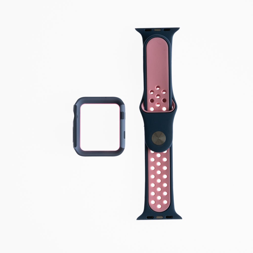 Accesorio Generico Pulsera Nike con Bumper Apple Watch 42 Mm Color Azure / Rosado — foto 3