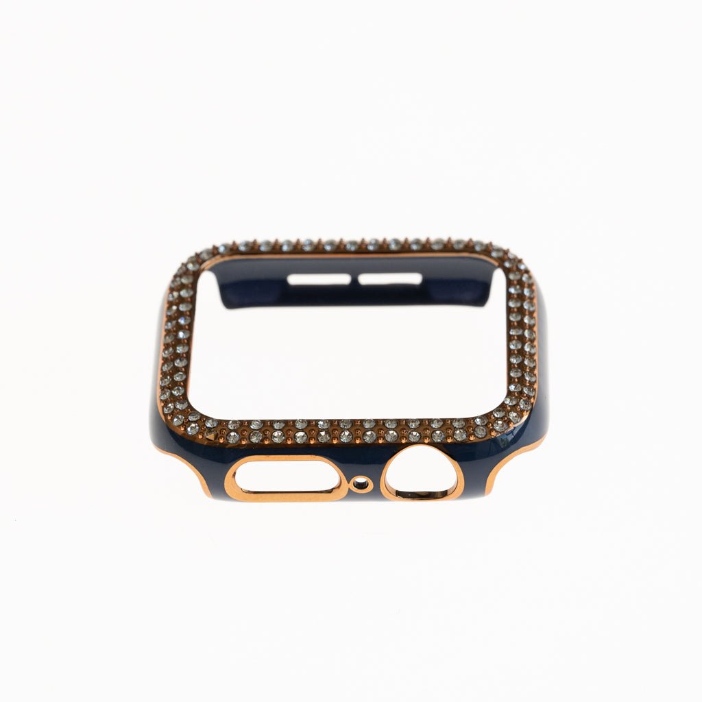 Accesorio Generico Pulsera con Bumper de Diamantes Apple Watch 45 Mm Color Azul Marino — foto 4