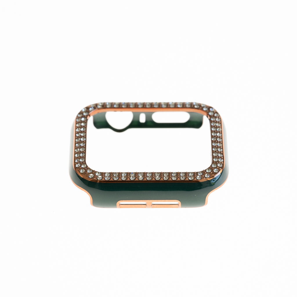 Accesorio Generico Pulsera con Bumper de Diamantes Apple Watch 45 Mm Color Verde Marfil — foto 5