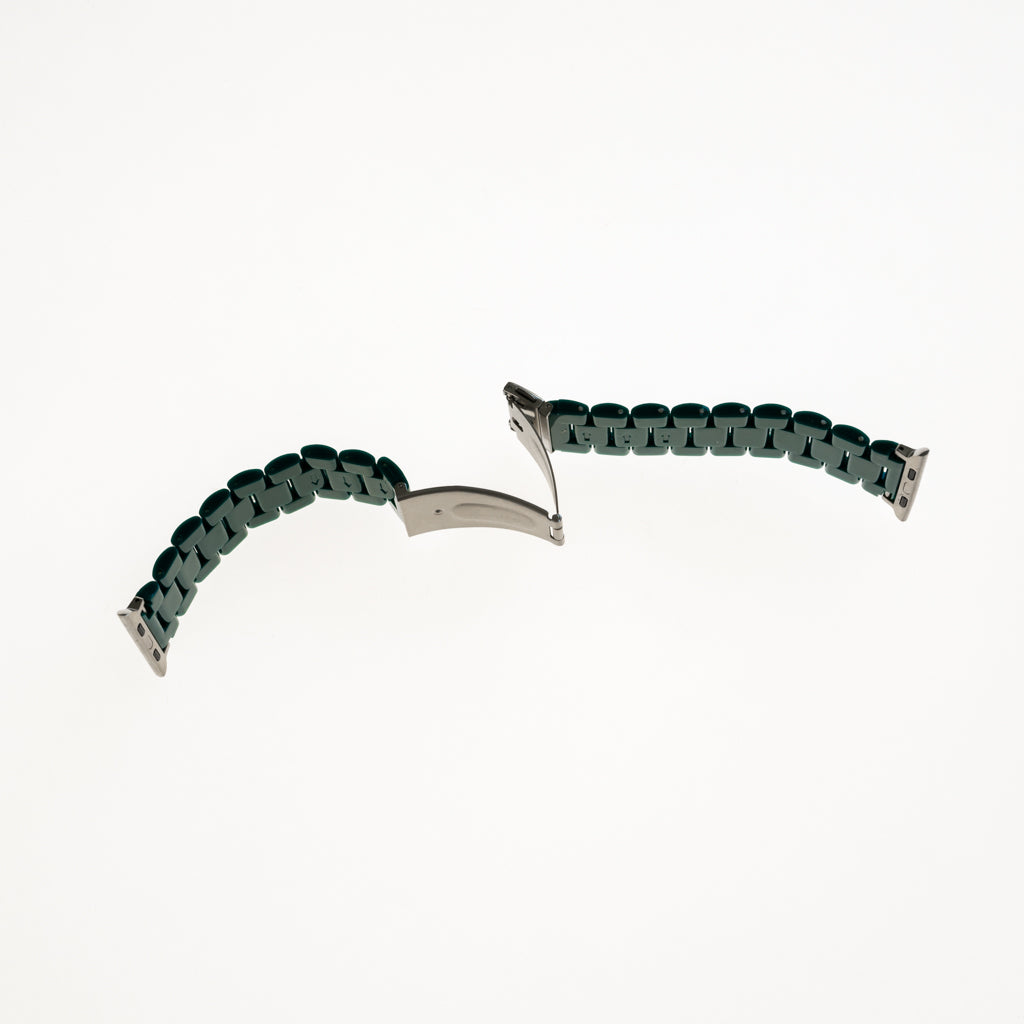 Accesorio Generico Pulsera con Bumper de Diamantes Apple Watch 45 Mm Color Verde Marfil — foto 6