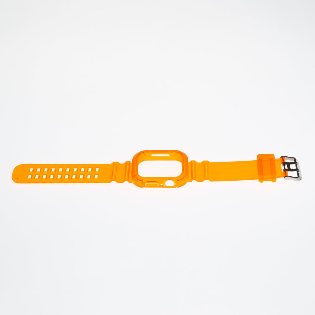 Accesorio Generico Pulsera con Bumper Rugged Apple Watch 45 Mm Color Naranja — foto 3