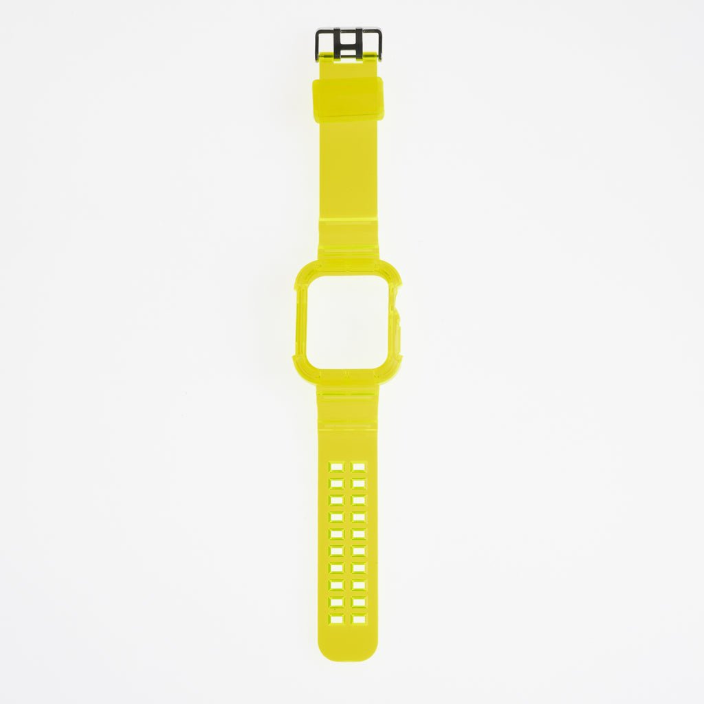 Accesorio Generico Pulsera con Bumper Rugged Apple Watch 45 Mm Color Verde Neon