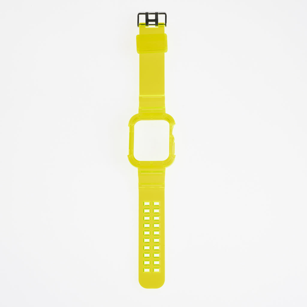 Accesorio Generico Pulsera con Bumper Rugged Apple Watch 45 Mm Color Verde Neon