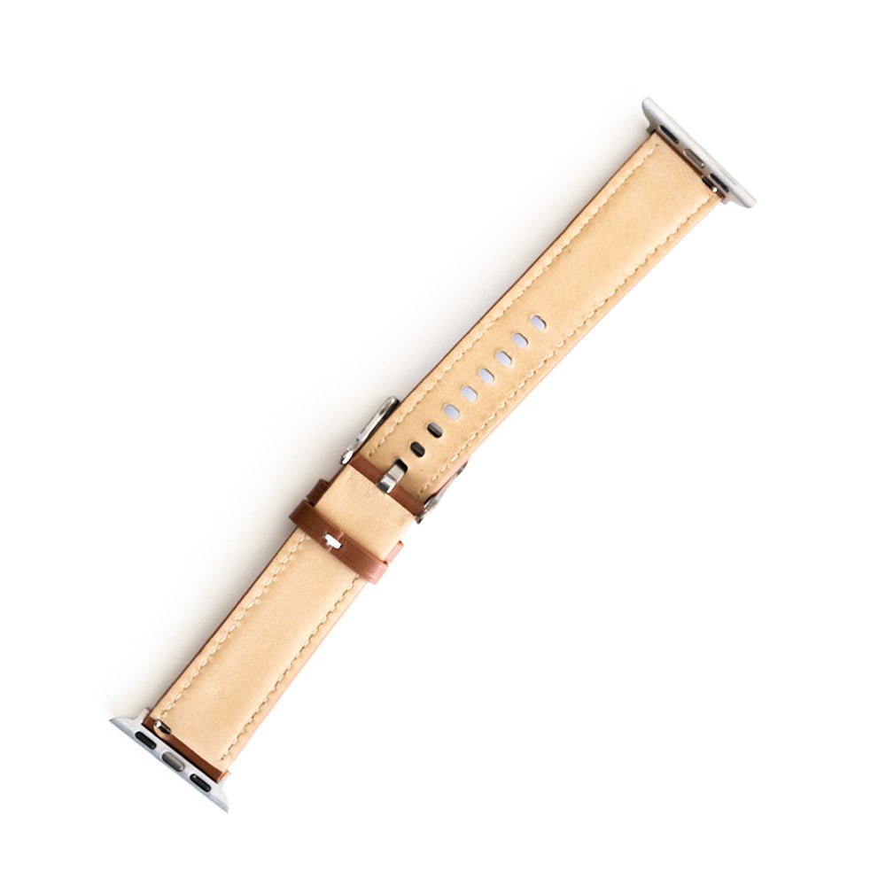 Accesorio Generico Pulsera de Cuero Apple Watch 38 Mm Color Cafe Claro — foto 2