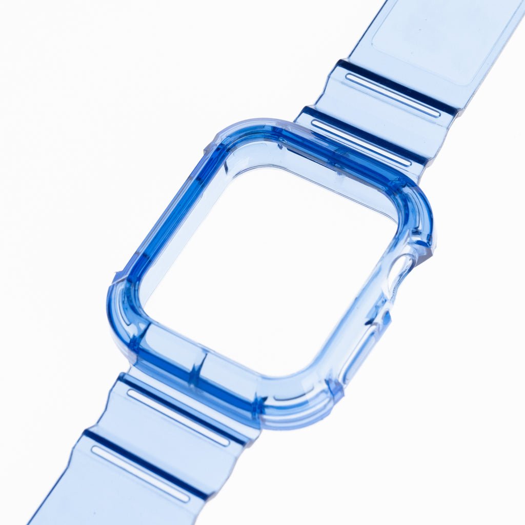 Pulseras Generico + Bumper Rugged Clear 42 Mm Azul — foto 2