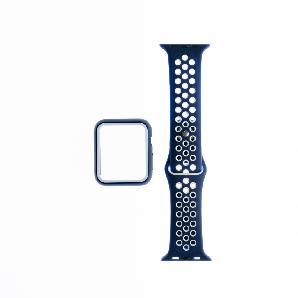 Pulseras Generico Pulsera Nike + Bumper Azul / Blanco 40 Mm
