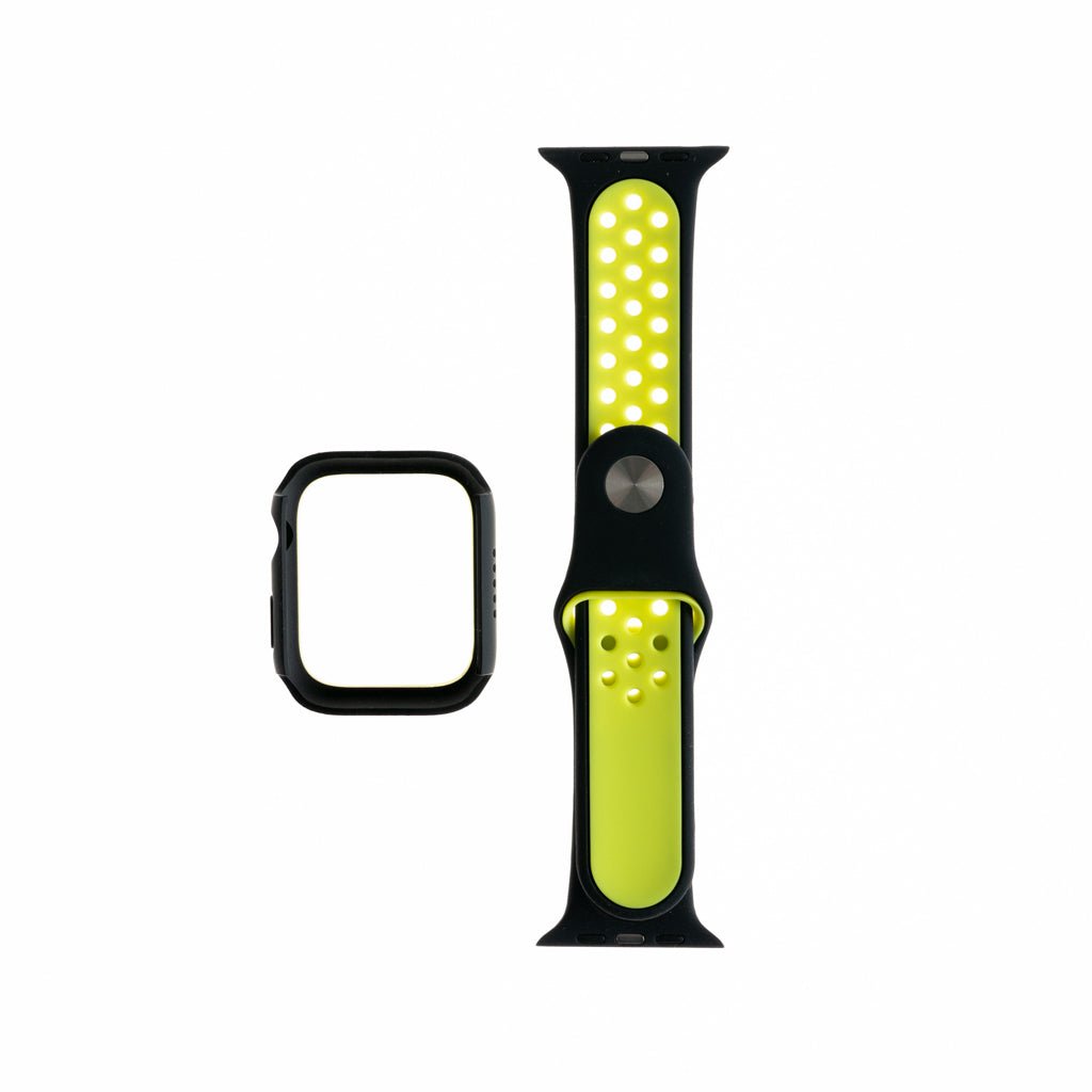 Pulseras Generico Pulsera Nike + Bumper Negro / Verde 41 Mm — foto 2