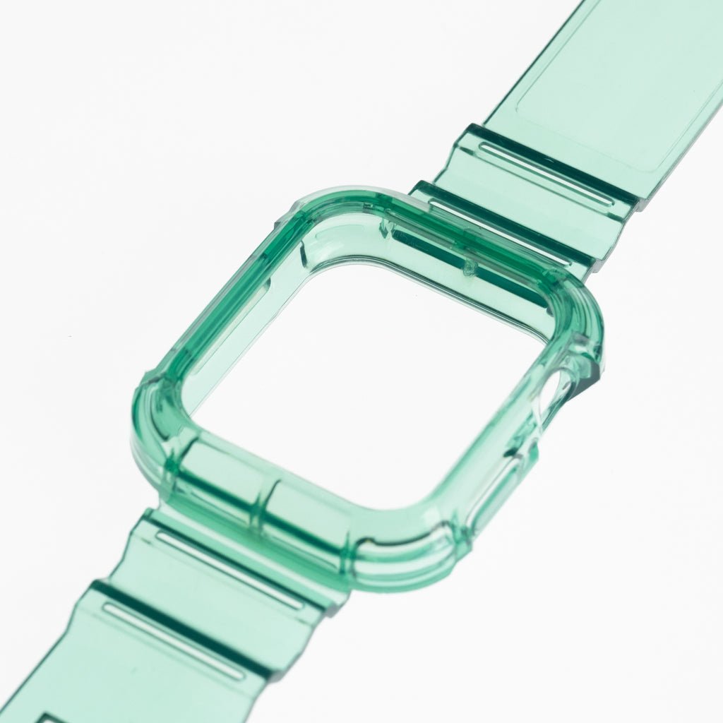 Pulseras Generico + Bumper Rugged Clear 44 Mm Verde — foto 2