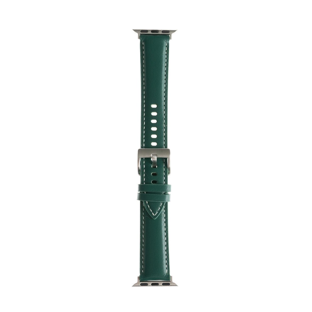 Pulseras Generico Tipo Cuero Verde 38 Mm
