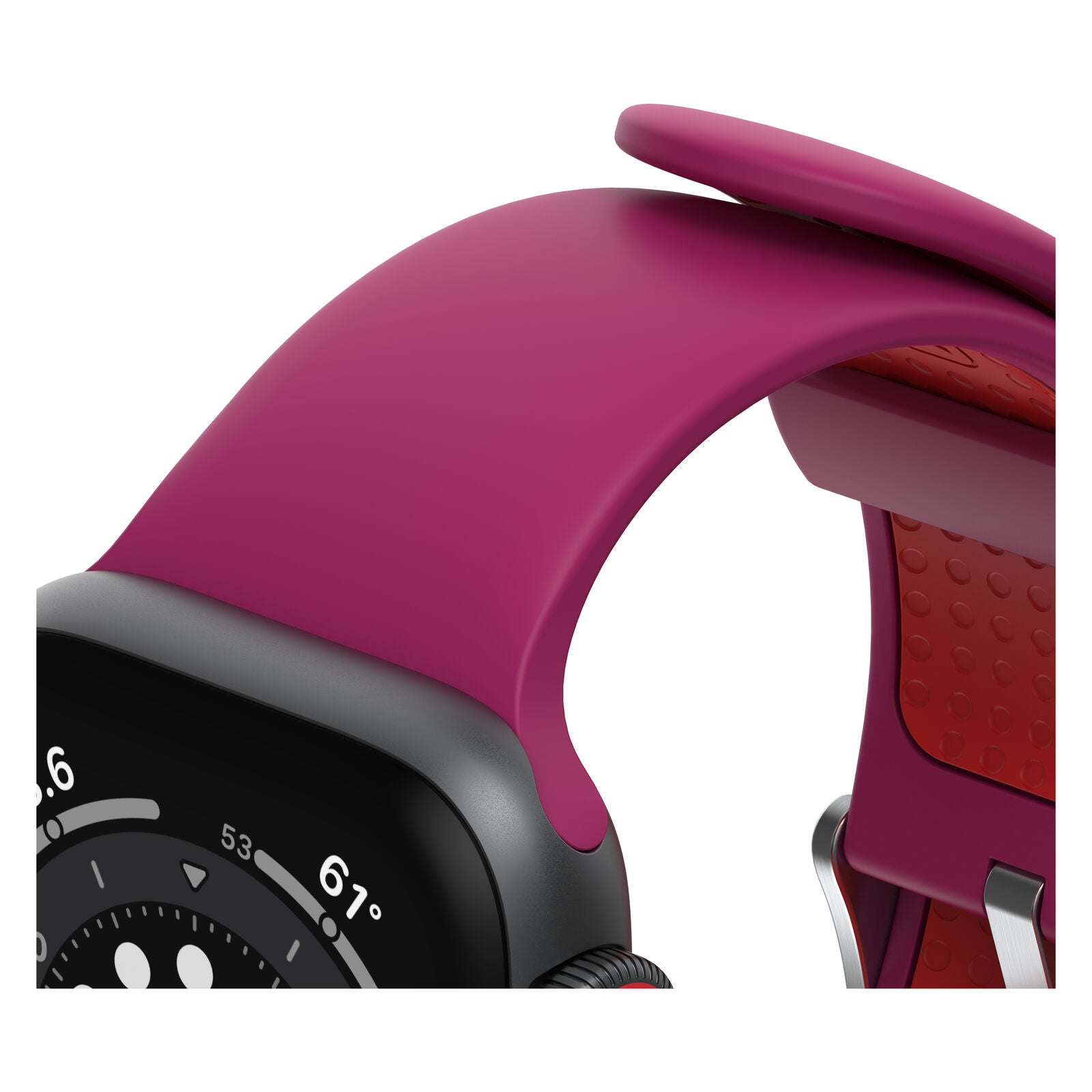 Accesorio OtterBox Pulsera Silicon All Day Band Apple Watch 38 / 40 / 41 Mm Color Fucsia / Rojo — foto 4