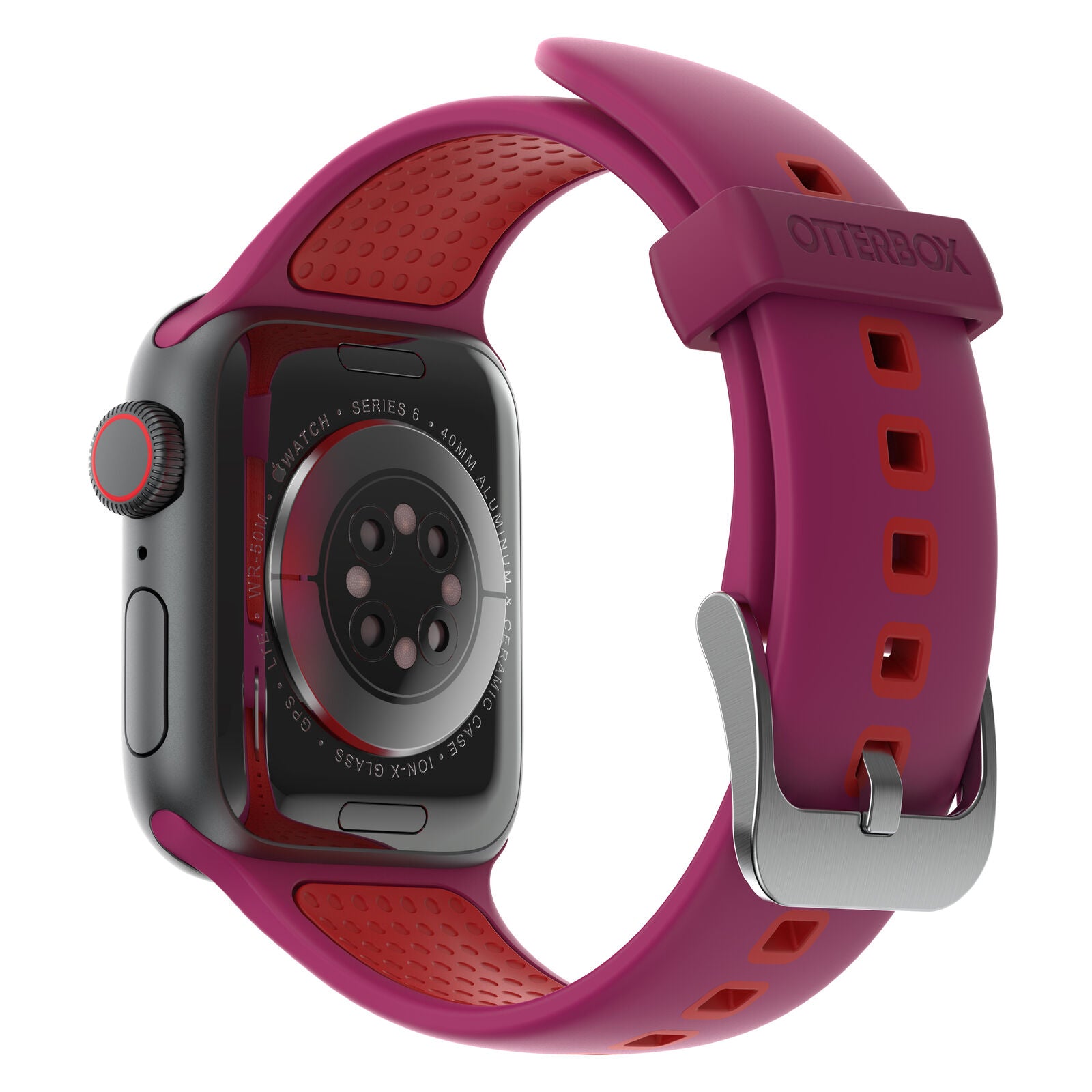 Accesorio OtterBox Pulsera Silicon All Day Band Apple Watch 38 / 40 / 41 Mm Color Fucsia / Rojo — foto 5