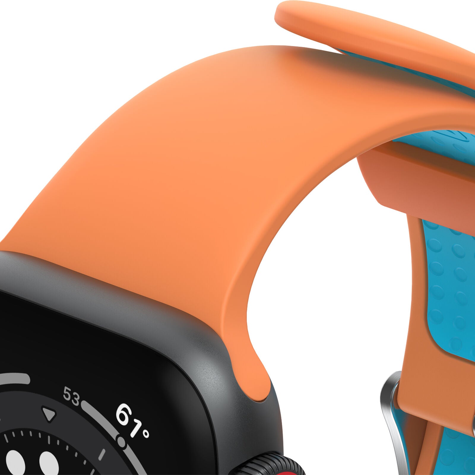 Accesorio OtterBox Pulsera Silicon All Day Band Apple Watch 38 / 40 / 41 Mm Color Naranja / Turquesa — foto 4