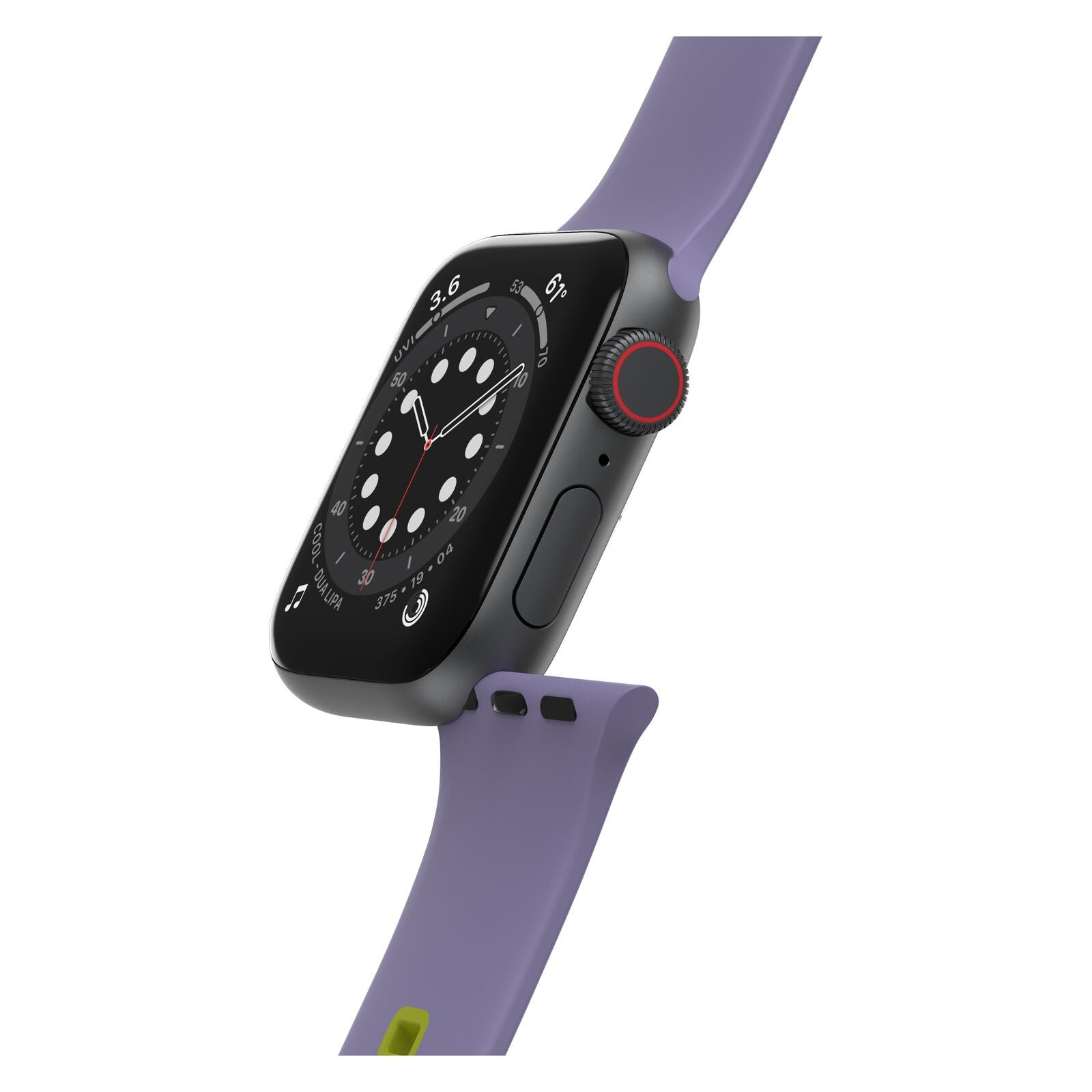 Accesorio OtterBox Pulsera Silicon All Day Band Apple Watch 42 / 44 / 45 Mm Color Lila / Verde Limon — foto 2