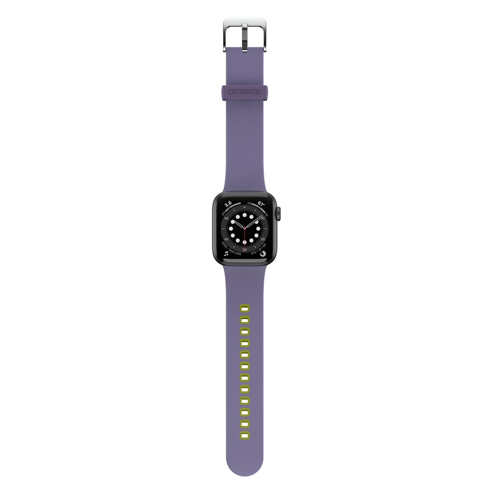 Accesorio OtterBox Pulsera Silicon All Day Band Apple Watch 42 / 44 / 45 Mm Color Lila / Verde Limon