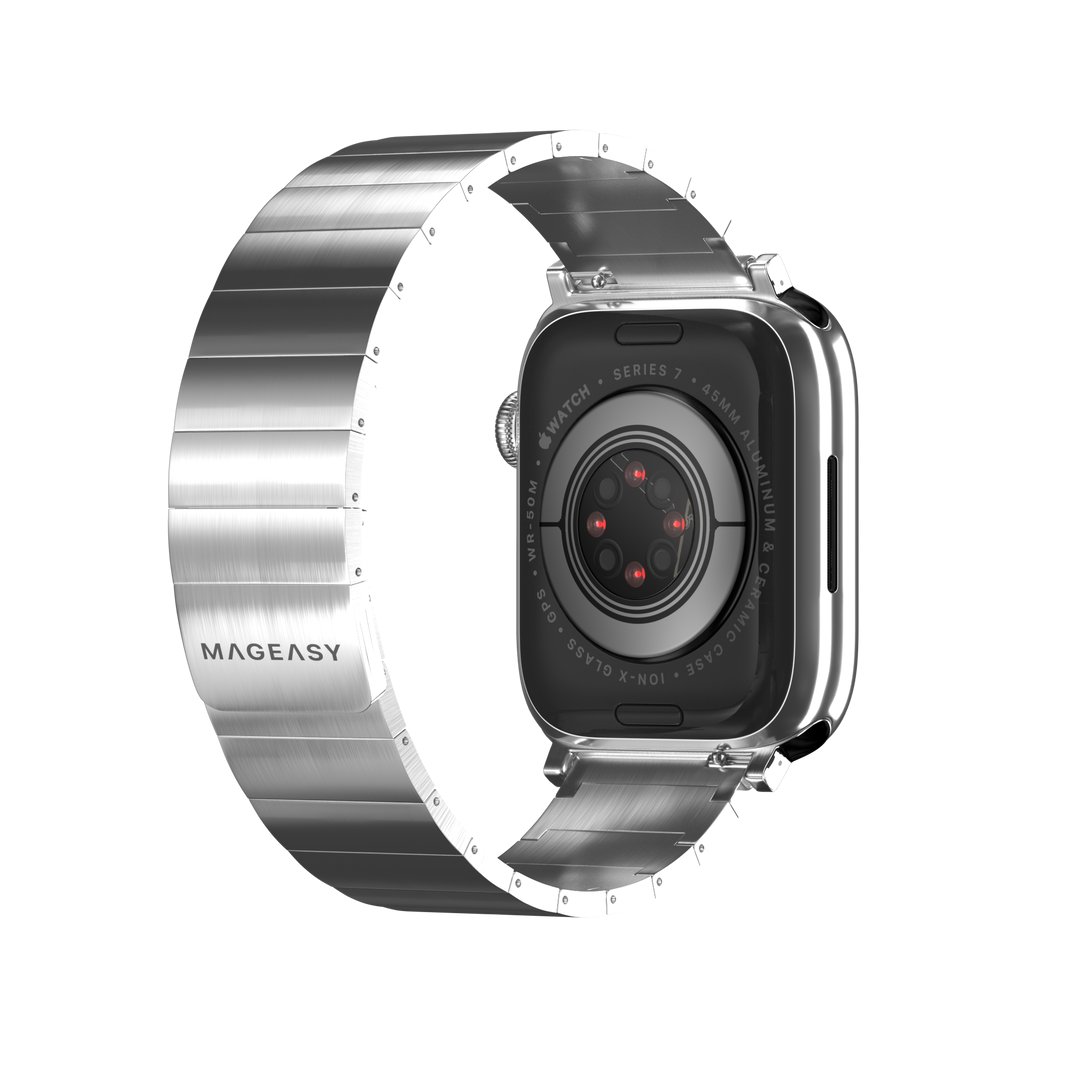 Accesorio switcheasy pulsera maestro stainless steel magnetico apple watch 38 / 40 / 41 mm plateado — foto 3