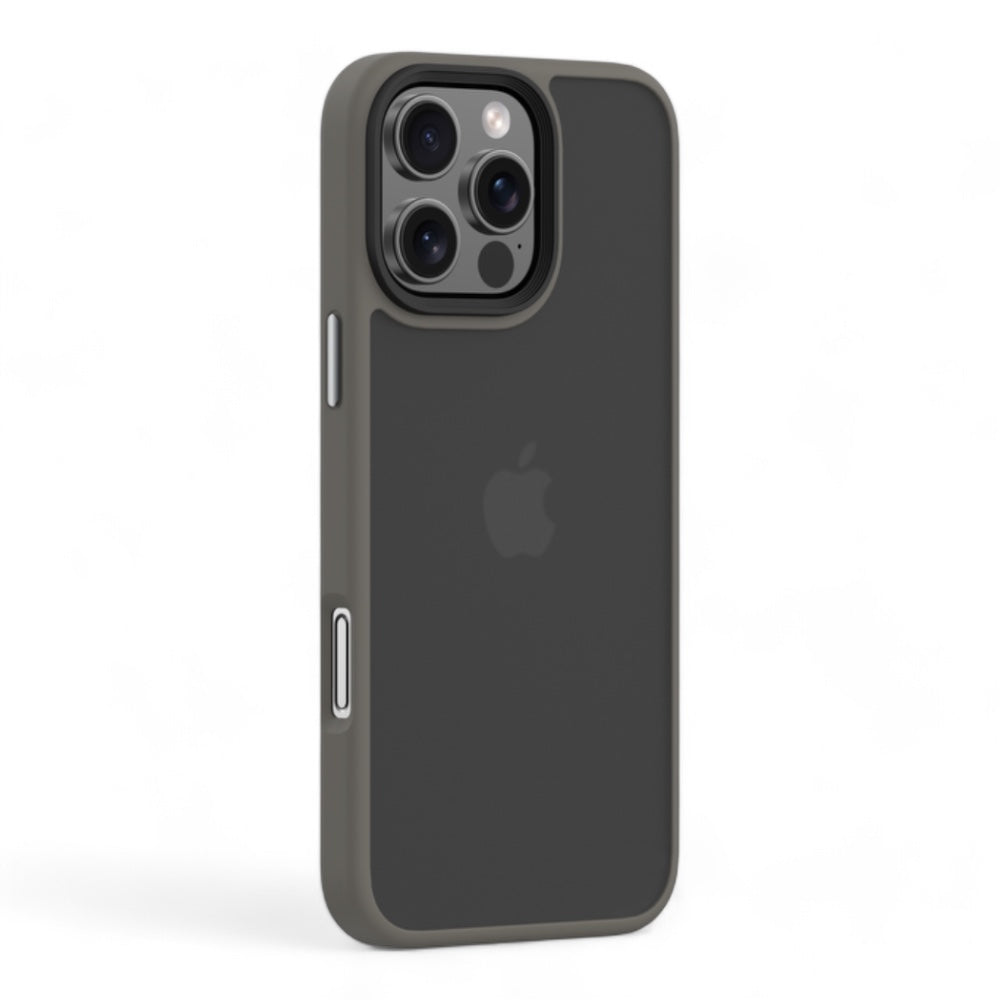 Estuche Devia Skin iPhone 16 Pino Series Shockproof Case Color Gris Oscuro