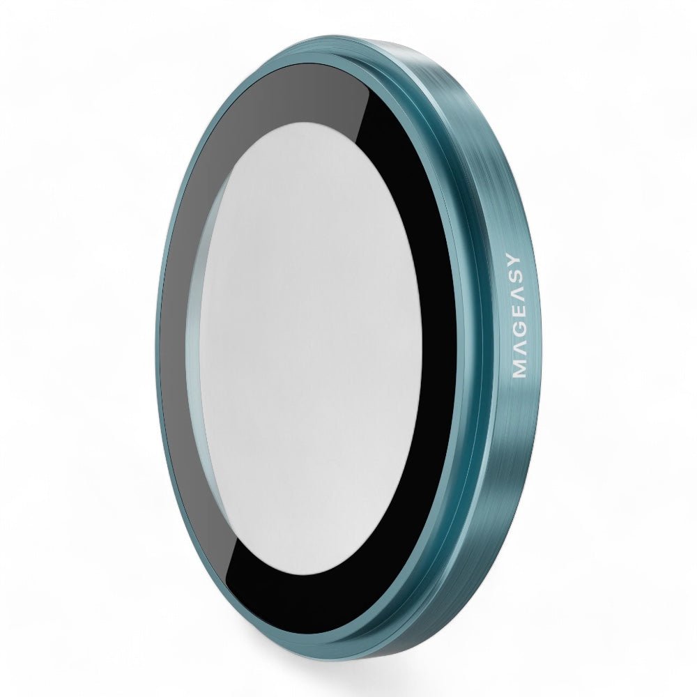 Accesorio MagEasy Vidrio Templado Cámara iPhone 16 Lenz Sapphire Lens Protector 2 Lenses / 2 Lenses Large Vista Blue Color Celeste — foto 2