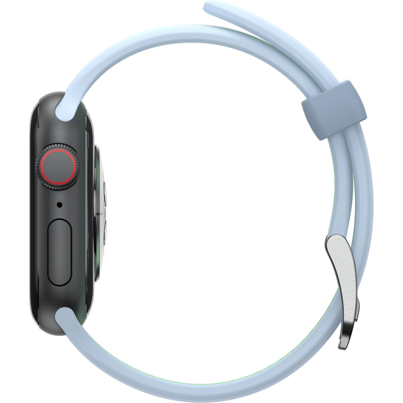 Accesorio OtterBox Pulsera Silicon All Day Band Apple Watch 42 / 44 / 45 Mm Color Celeste / Verde Claro — foto 3