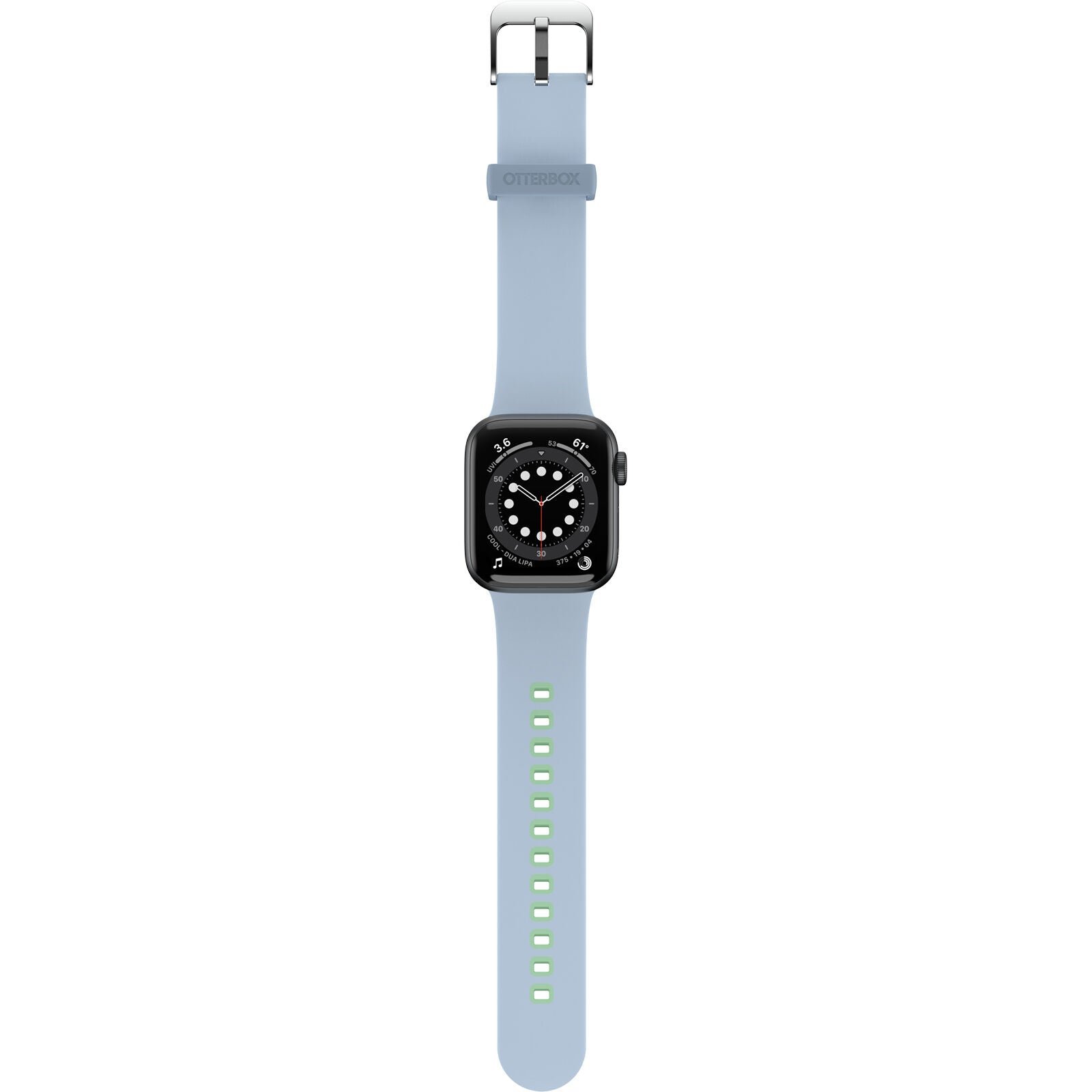 Accesorio OtterBox Pulsera Silicon All Day Band Apple Watch 42 / 44 / 45 Mm Color Celeste / Verde Claro