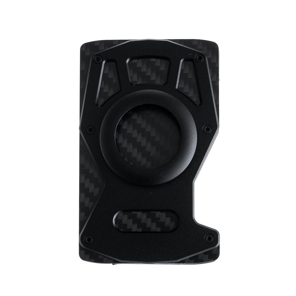 Accesorio El Rey Wallet Clip y Airtag 10 a 15 Tarjetas Fibra Carbon