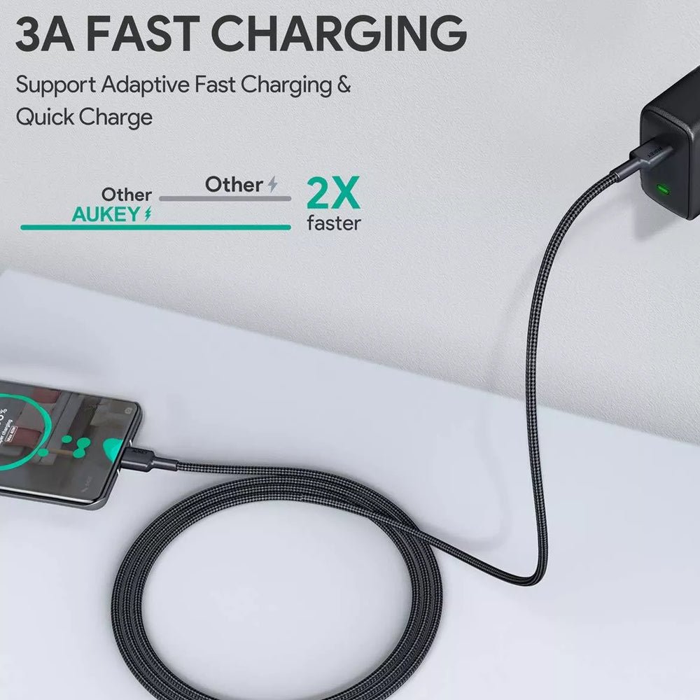 Cable Aukey Adaptador Kit de 3 Unidadedes USB a a USB C — foto 2