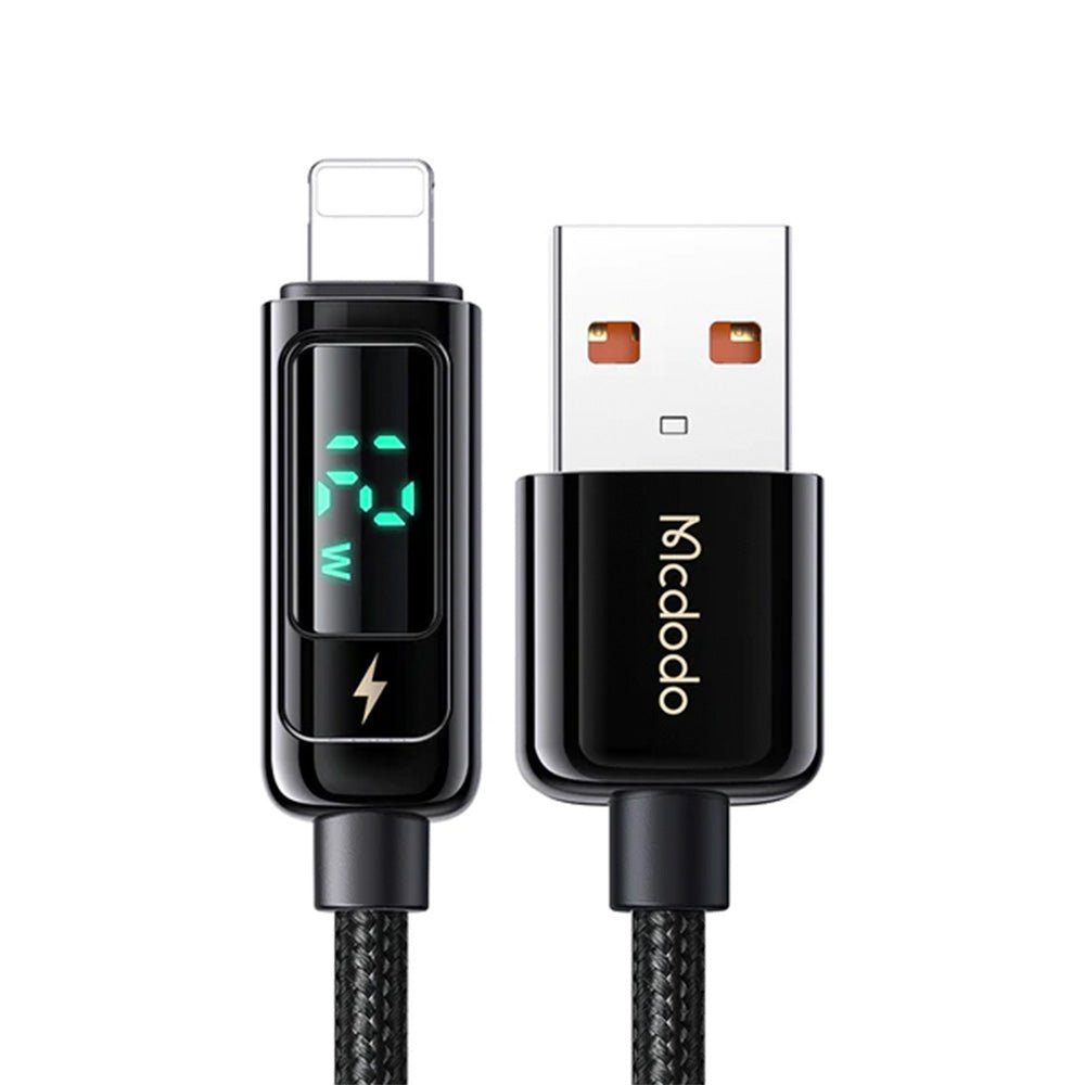 Ca-3621 Cable de iPhone LED Auto Disconnect USB a Lightningcable 1.8m Largo Negro — foto 2
