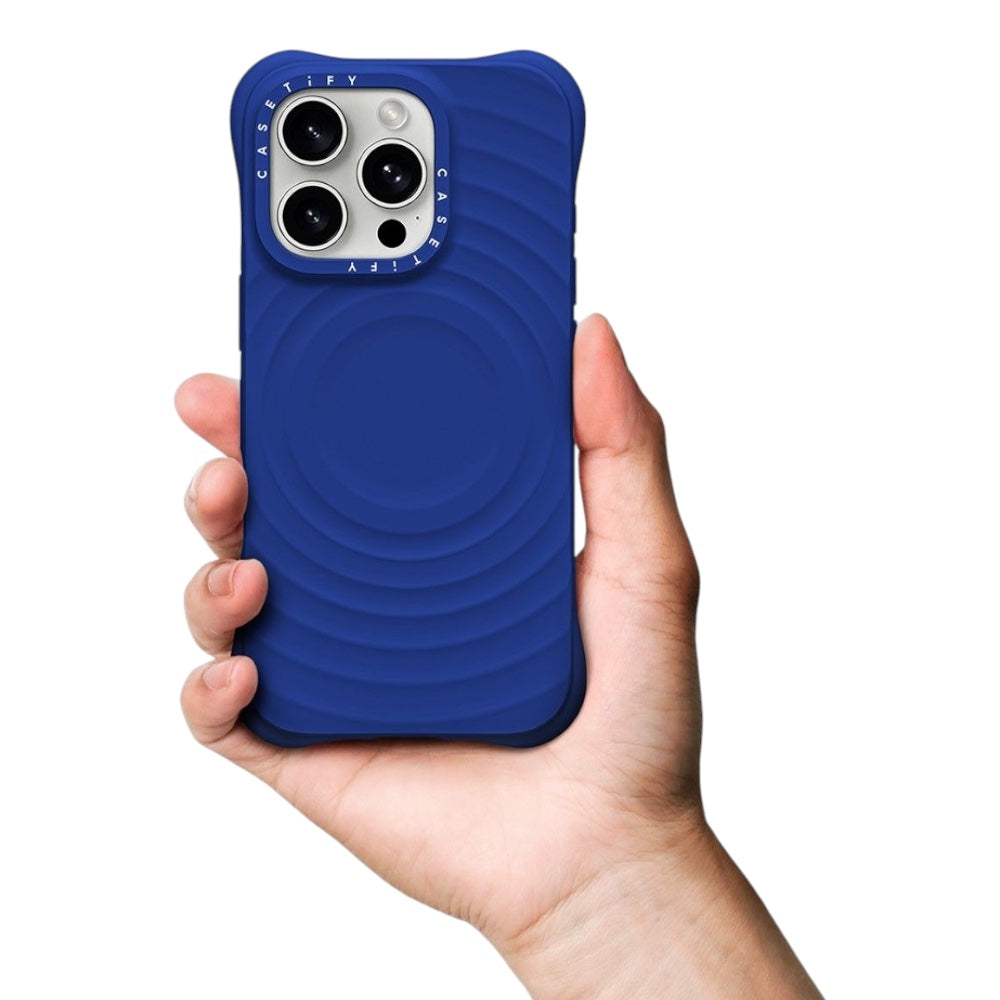 Case CASETiFY Ripple iPhone 16 Plus Azul — foto 4