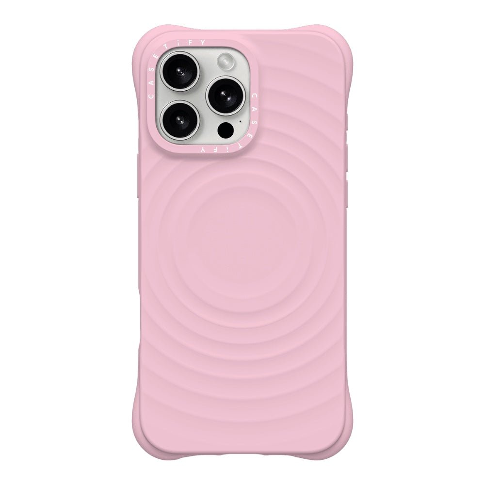 Case CASETiFY Ripple iPhone 15 Pro Max Rosado