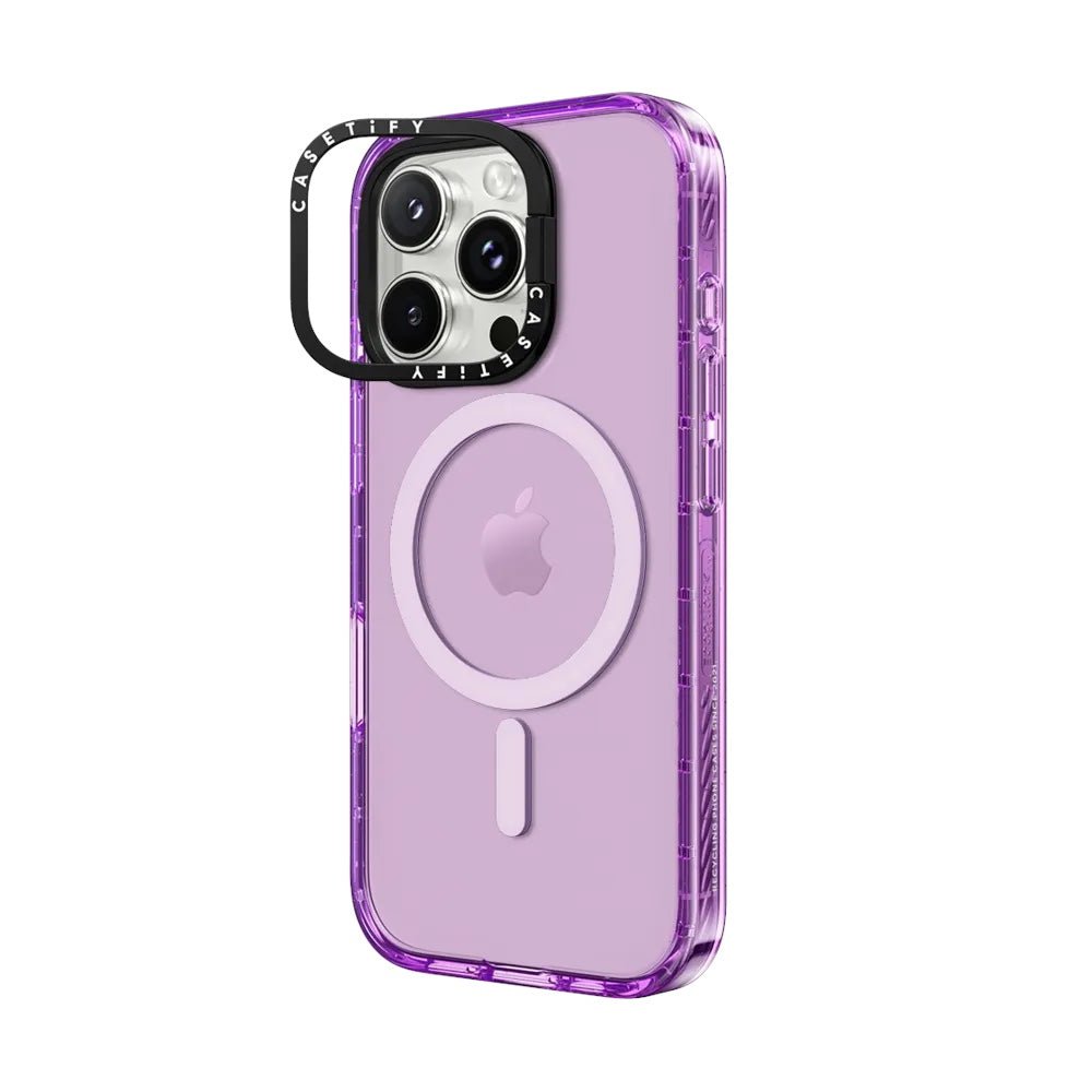 Case CASETiFY Ring Stand MagSafe iPhone 15 Pro - Morado