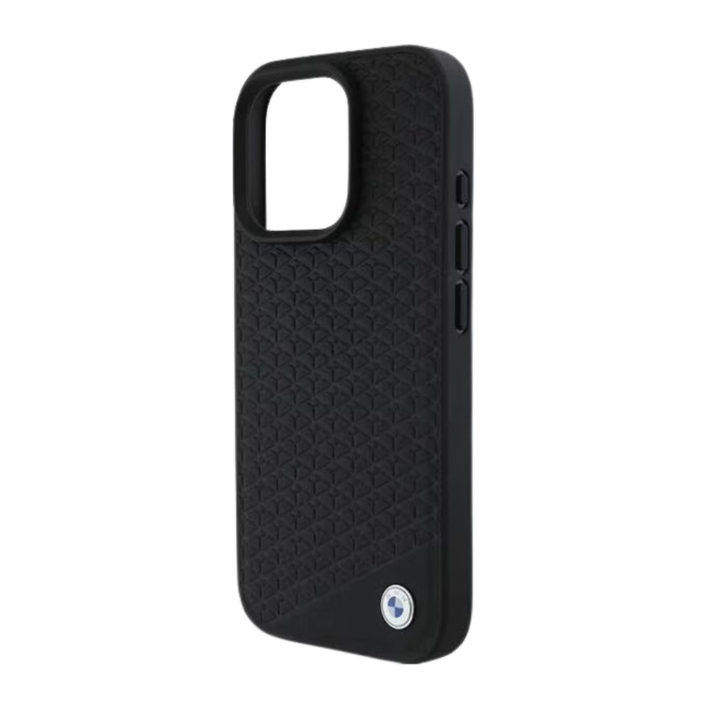 BMW Hc Sign MagSafe Leather Diamond Metal Logo Black iPhone 16 Pro Max — foto 2