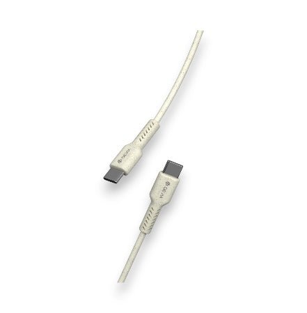 Cable Devia Tipoc Organico Opcion 4 Cable Type-c To Type-c Color Beige
