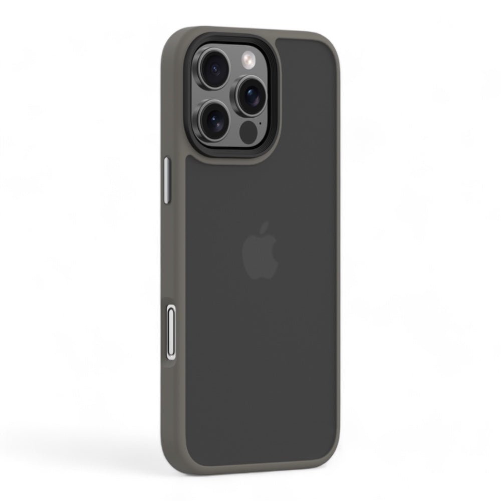 Estuche Devia Skin iPhone 16 Pro Pino Series Shockproof Case Color Gris Oscuro