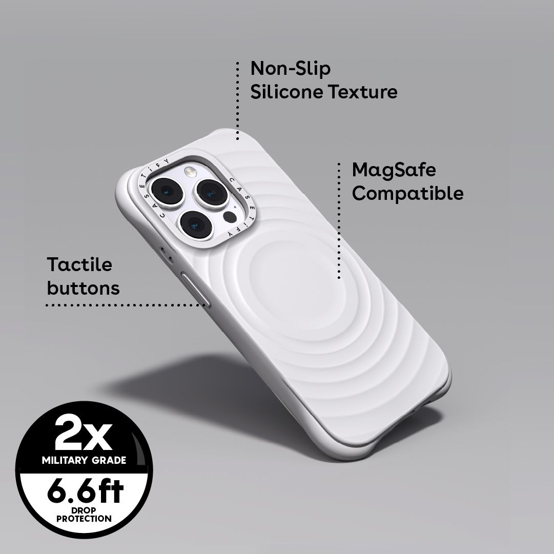Case CASETiFY Ripple iPhone 15 Azul — foto 5