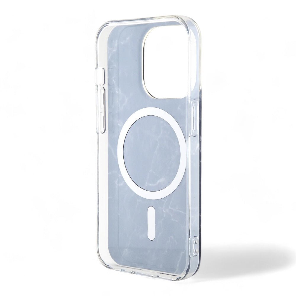 Estuche GUESS MagSafe iPhone 15 Pro - Negro · Pc Tpu Iml Marble — foto 4