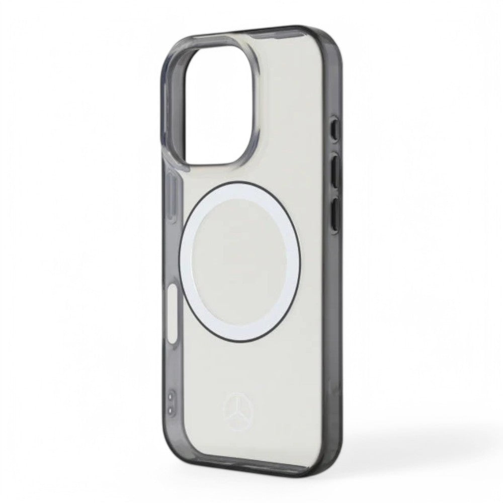 Mercedes-benz Mb Hc MagSafe Transparent Pc/tpu W/ Black Ring Clear iPhone 16 Pro — foto 6